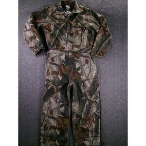 Walls Coveralls Youth 20 Regular Insulated Camo Realtree Hardwoods Bib Jumpsuit